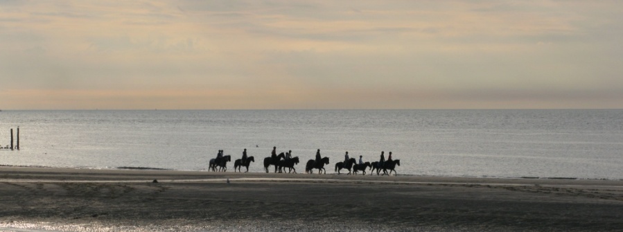 strand Groede bij avond