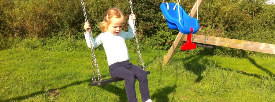 Kids love playing in our garden.