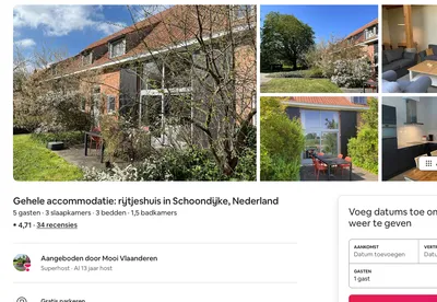 Woning Kastanje op Airbnb